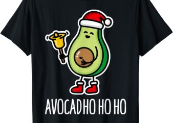 Avocad hohoho avocado Santa Claus Chrismast T-Shirt