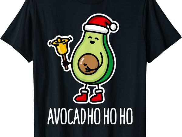 Avocad hohoho avocado santa claus chrismast t-shirt