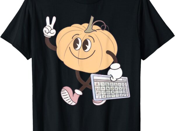 Awareness fall pumpkin aac device autism special halloween t-shirt