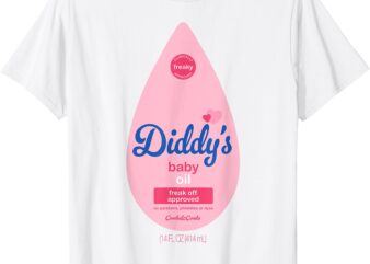 Baby Oil Costume Funny Bottle for Halloween T-Shirt