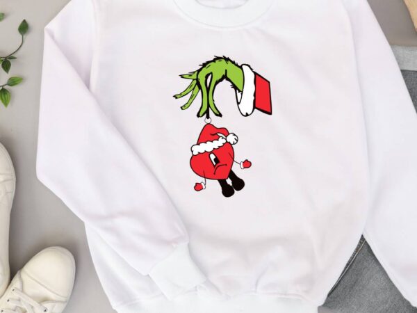 Bad christmas bunny t shirt template