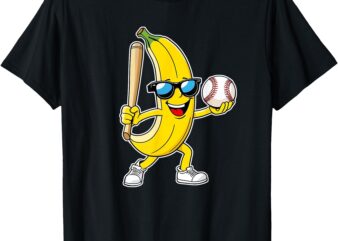 Banana Funny Bananas Baseball Men Women Kids Youth T-ShirtBanana Funny Bananas Baseball Men Women Kids Youth T-Shirt