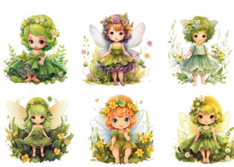 Beautiful baby Field fairy in dress