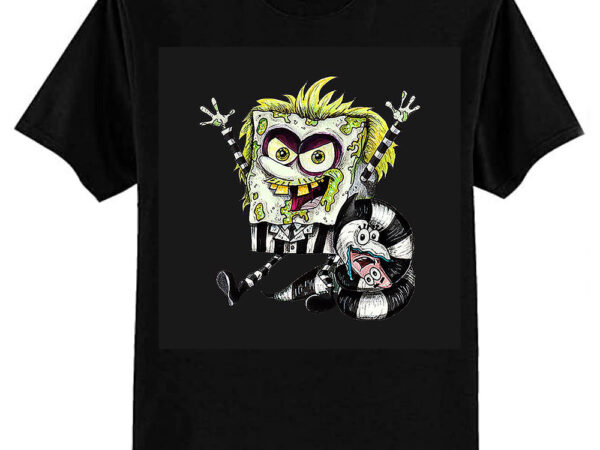 Beetlejuice sponge bob mashup! t-shirt