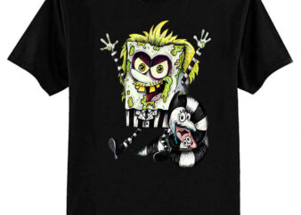 Beetlejuice Sponge Bob MASHUP! T-Shirt