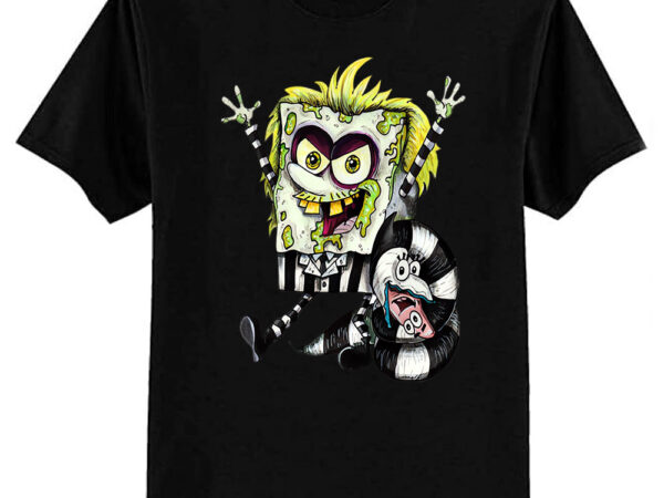 Beetlejuice sponge bob mashup! t-shirt