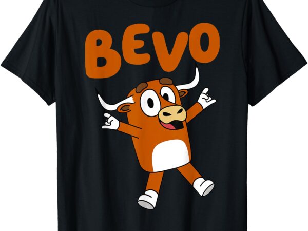 Bevo longhorn bull funny cartoon for toddler kids boys girls t-shirt