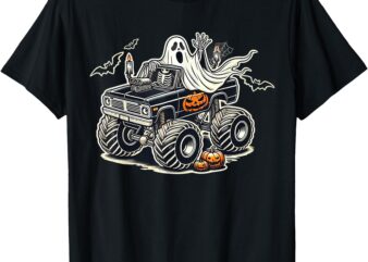 Big Little Boys Halloween Shirt Ghost Skeleton Kids Spooky T-Shirt