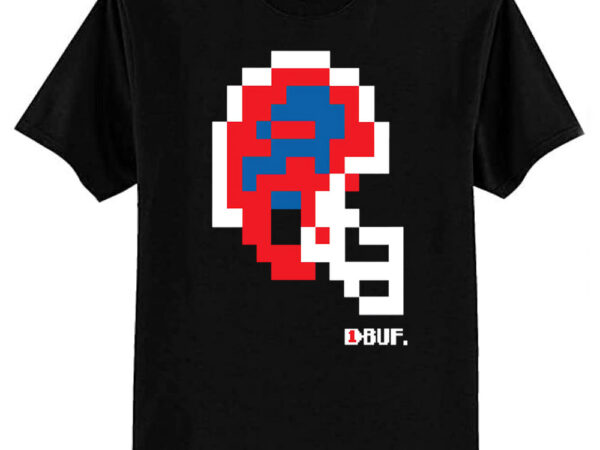 Bills retro tecmo bowl helmet t-shirt