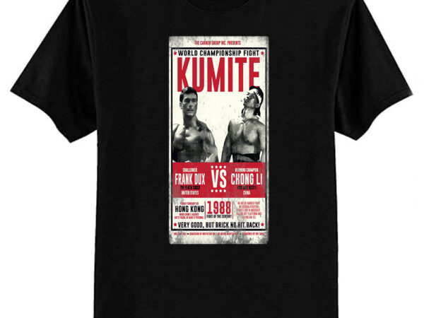 Bloodsport championship poster t-shirt