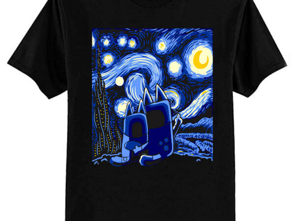 Bluey bluey night t-shirt