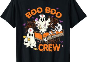 Boo Boo Crew Emergency Nurse Funny Halloween ER Nurse Gifts T-Shirt