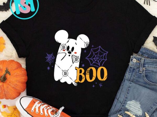 Boo mickey svg, happy halloween’s day svg t shirt template