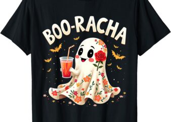 Boo-Racha Cute Ghost Drink Fiesta Halloween Funny T-Shirt