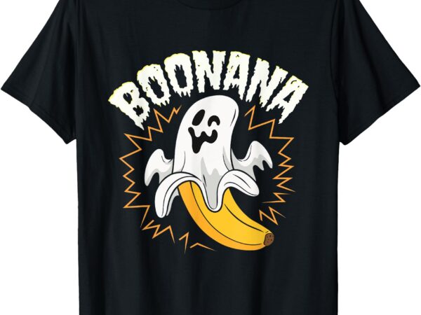 Boonana cute ghost banana halloween costume men women kids t-shirt