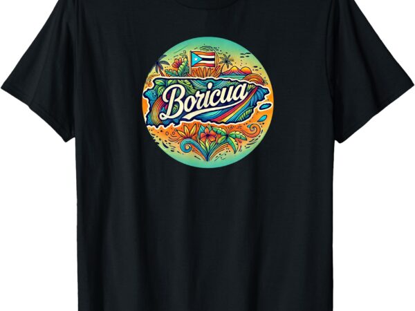 Boricua roots dark humor graphic tees t-shirt