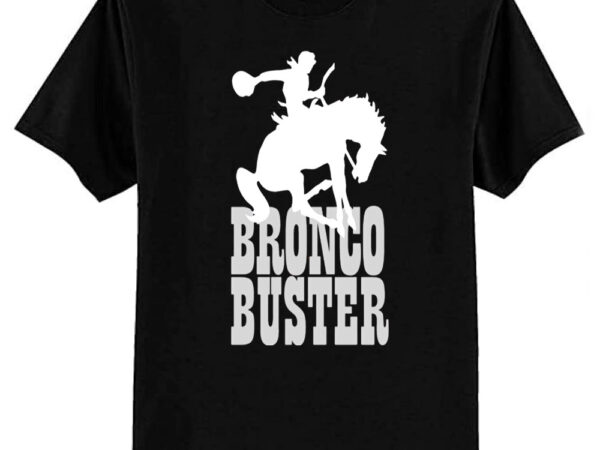 Bronco buster white t-shirt