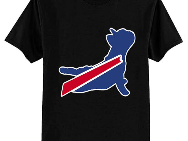 Buffalo bills french bulldog t-shirt