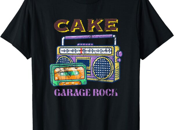 Cake garage rock band funny for men women t-shirt