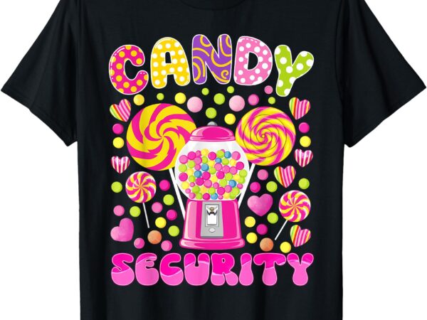 Candy costume women candy crew funny candy security t-shirt