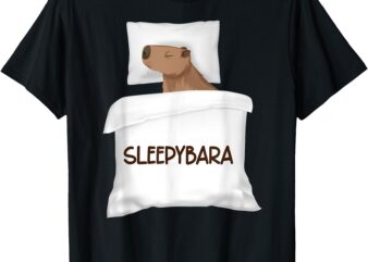 Capybara Official Sleep Pajamas Nightgown Sleepybara Rodents T-Shirt