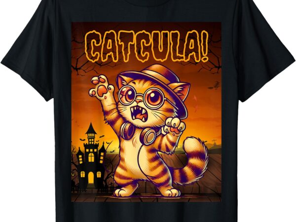 Catcula funny cat japanese art gifts for men women kid t-shirt