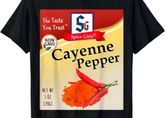 Cayenne Pepper Condiment Holiday Spice Group Costumes T-Shirt