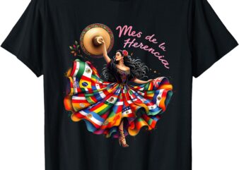 Celebrate Spanish Hispana Mes De La Herencia Hispana T-Shirt