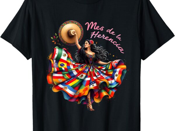 Celebrate spanish hispana mes de la herencia hispana t-shirt