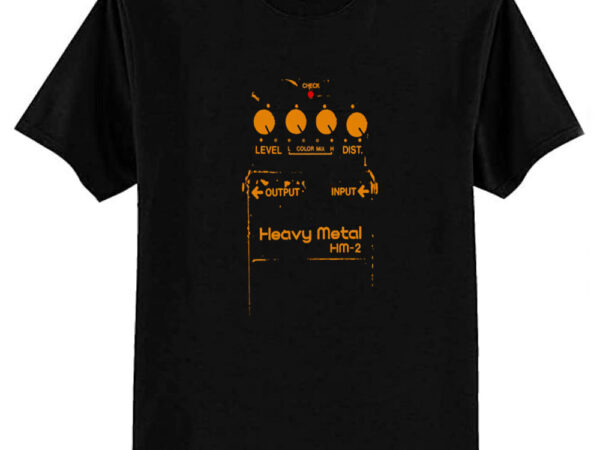 Chainsaw guitar pedal (boss hm-2) t-shirt