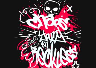 Chaos Graffiti T-shirt Design