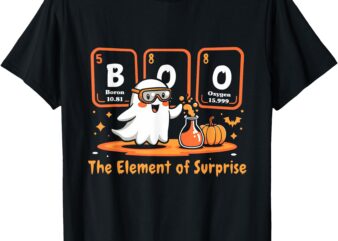 Chemistry Boo The Element Of Surprise Cute Chemist Halloween T-Shirt