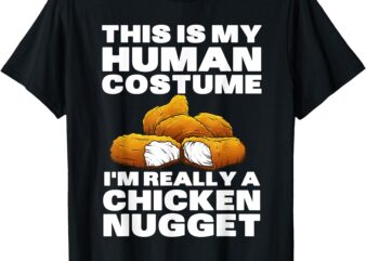 Chicken Nugget Art For Men Women Kids Chicken Nugget Costume T-Shirt