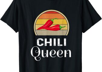 Chili Queen Chili Cook Off Funny Cooking Competition Pepper T-Shirt