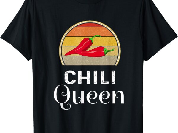 Chili queen chili cook off funny cooking competition pepper t-shirt