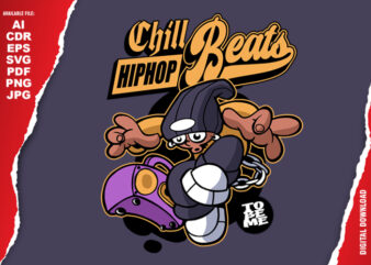 Chill Hiphop Beats t shirt vector file