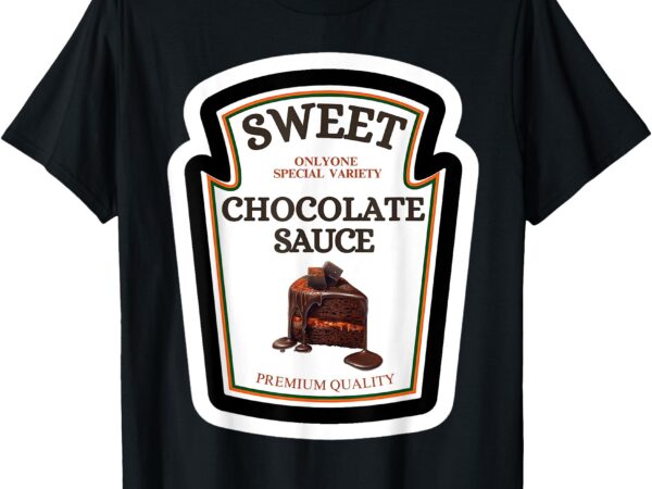 Chocolate sauce cake ice cream halloween costume condiments t-shirt