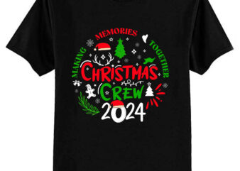 Christmas Crew 2024 Family Matching Party Vacation Shirt ltsp t shirt vector file