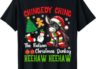 Christmas Donkey Italian Xmas Gifts For Men Women T-Shirt