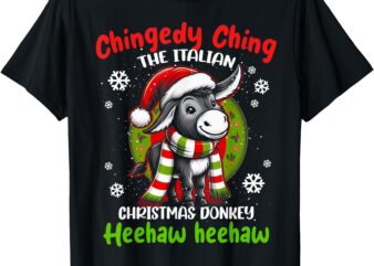 Christmas Donkey Italian Xmas Gifts For Men Women T-Shirt