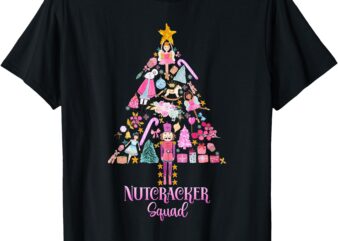 Christmas Nutcracker Squad Ballet Dance Women Kids Girls T-Shirt