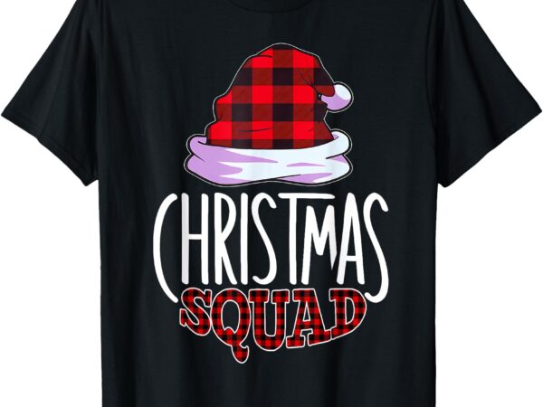 Christmas squad family group matching christmas pajama party t-shirt