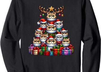 Christmas Tree Exotic Shorthair Shorthaired Persian Sweatshirt