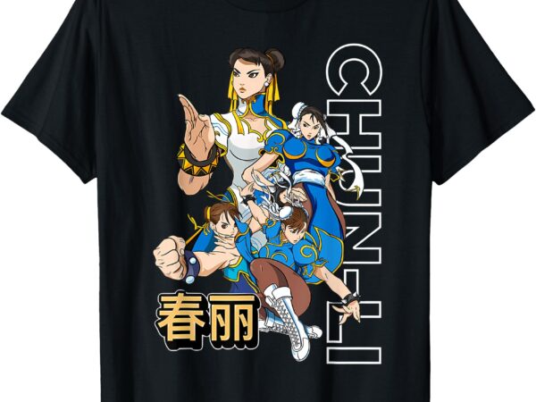 Chun-li collection timeline street of fighter 6 retro games t-shirt