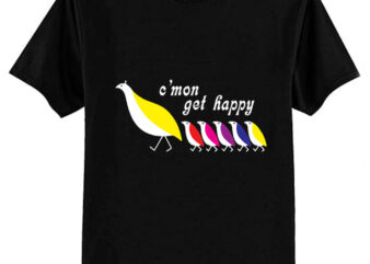 C’mon Get Happy – Vintage Retro T-Shirt