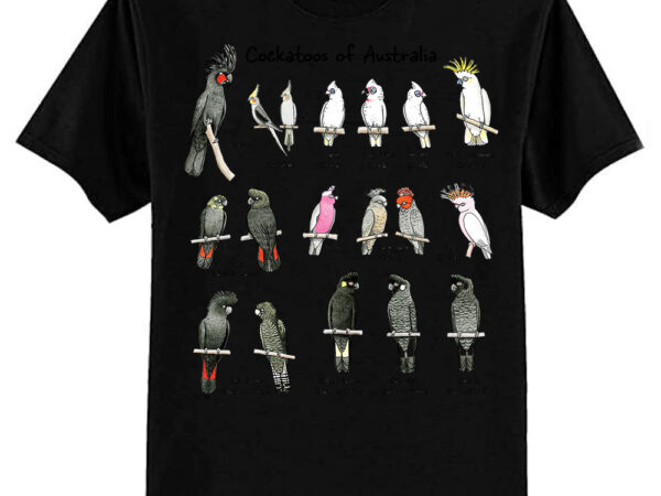 Cockatoos of australia – raising funds for birdlife australia classic t-shirt