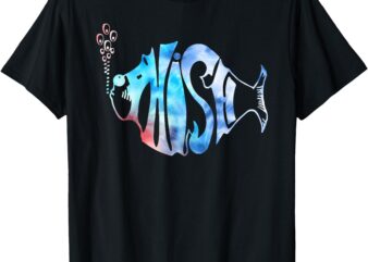 Colorful Phish-Jam, Tie-Dye Tee For Fisherman, Fish Graphic T-Shirt