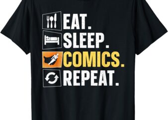 Comics Design For Men Women Comic Book Nerd Comic Book Lover T-Shirt