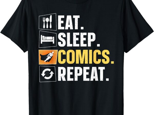 Comics design for men women comic book nerd comic book lover t-shirt