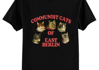 Communist Cats Of East Berlin Retro Style Cat Lover Gift! T-Shirt